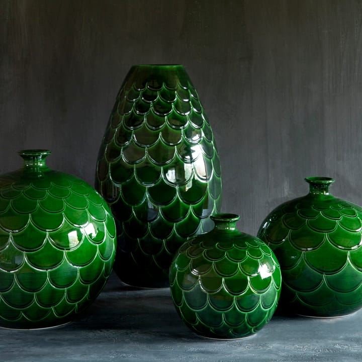 Misty vase 19 cm - Grøn - Bergs Potter