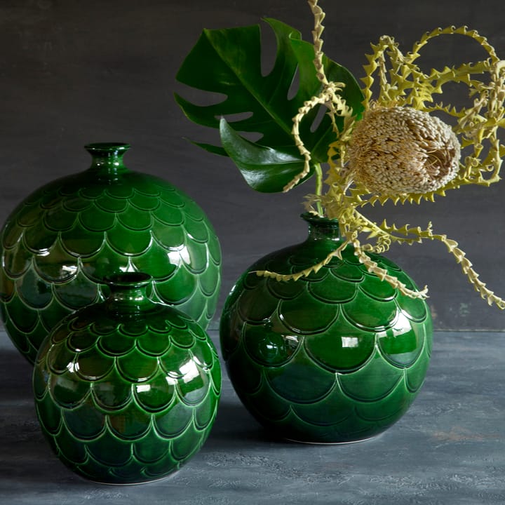 Misty vase 23 cm - Grøn - Bergs Potter