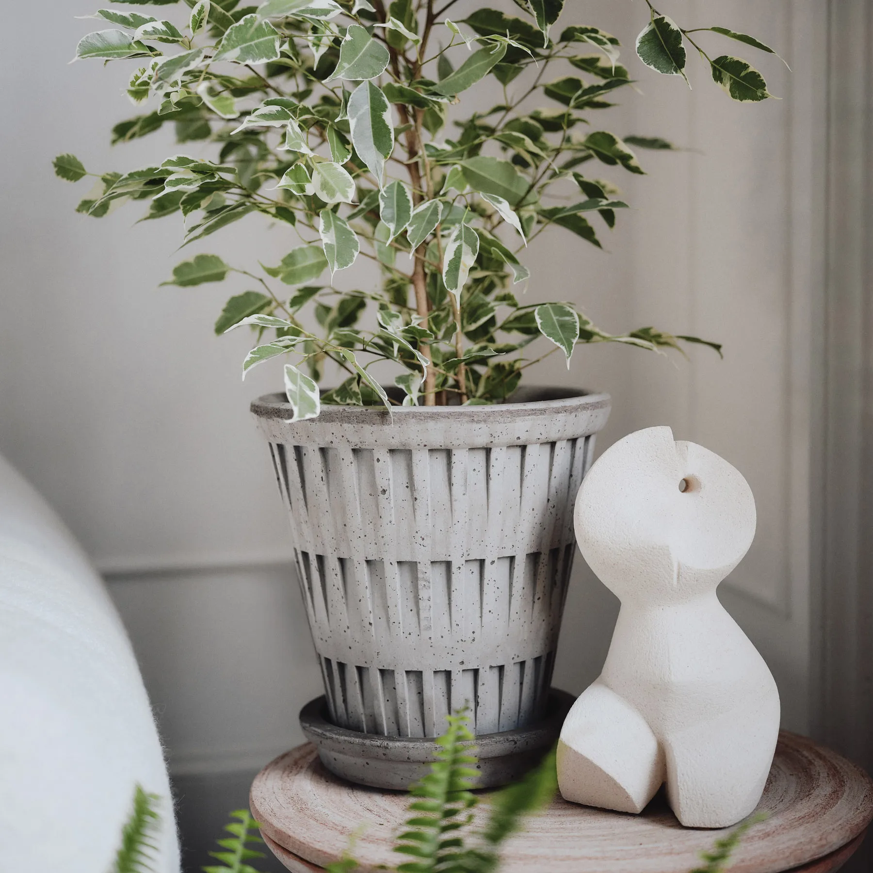 Pantheon raw krukke, Grey, Ø16 cm Bergs Potter