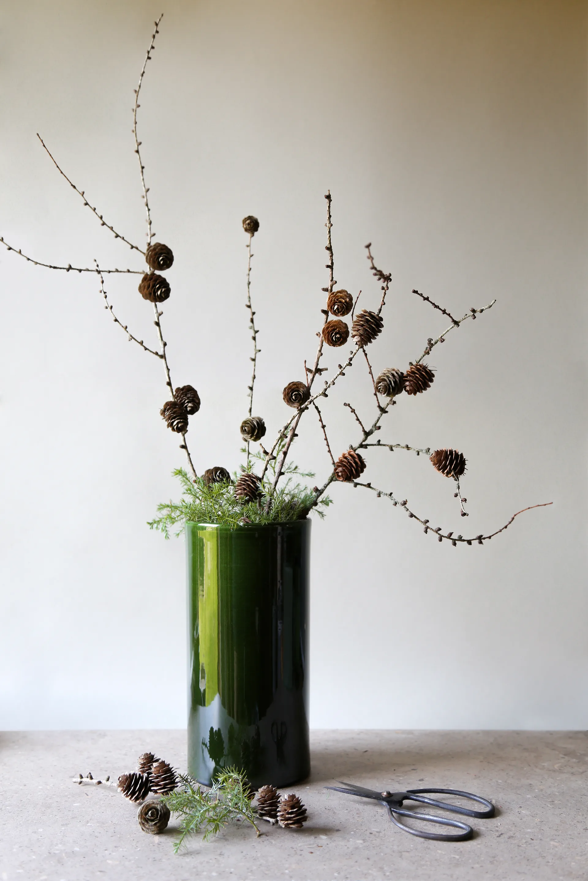 Romeo vase glaseret Ø12 cm, Green Bergs Potter