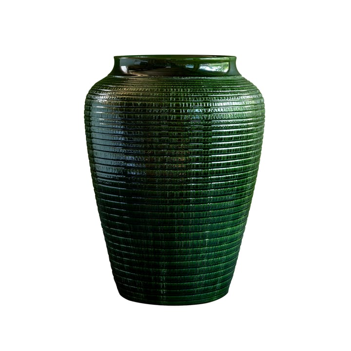 Willow vase glaseret 25 cm - Green emerald - Bergs Potter