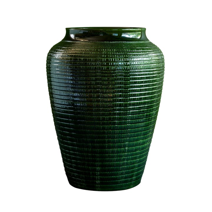 Willow vase glaseret 30 cm - Green emerald - Bergs Potter