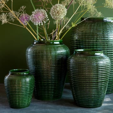 Willow vase glaseret 30 cm - Green emerald - Bergs Potter