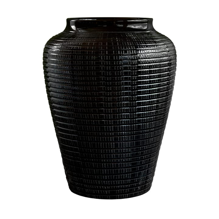 Willow vase glaseret 35 cm - Black diamond - Bergs Potter