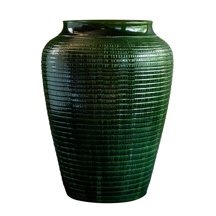 Willow vase glaseret 35 cm - Green emerald - Bergs Potter