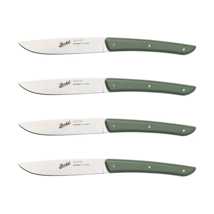 Color kødkniv 4 stk. 11 cm - Olive Green - Berkel