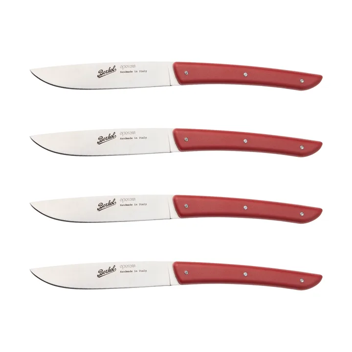 Color kødkniv 4 stk. 11 cm - Red - Berkel