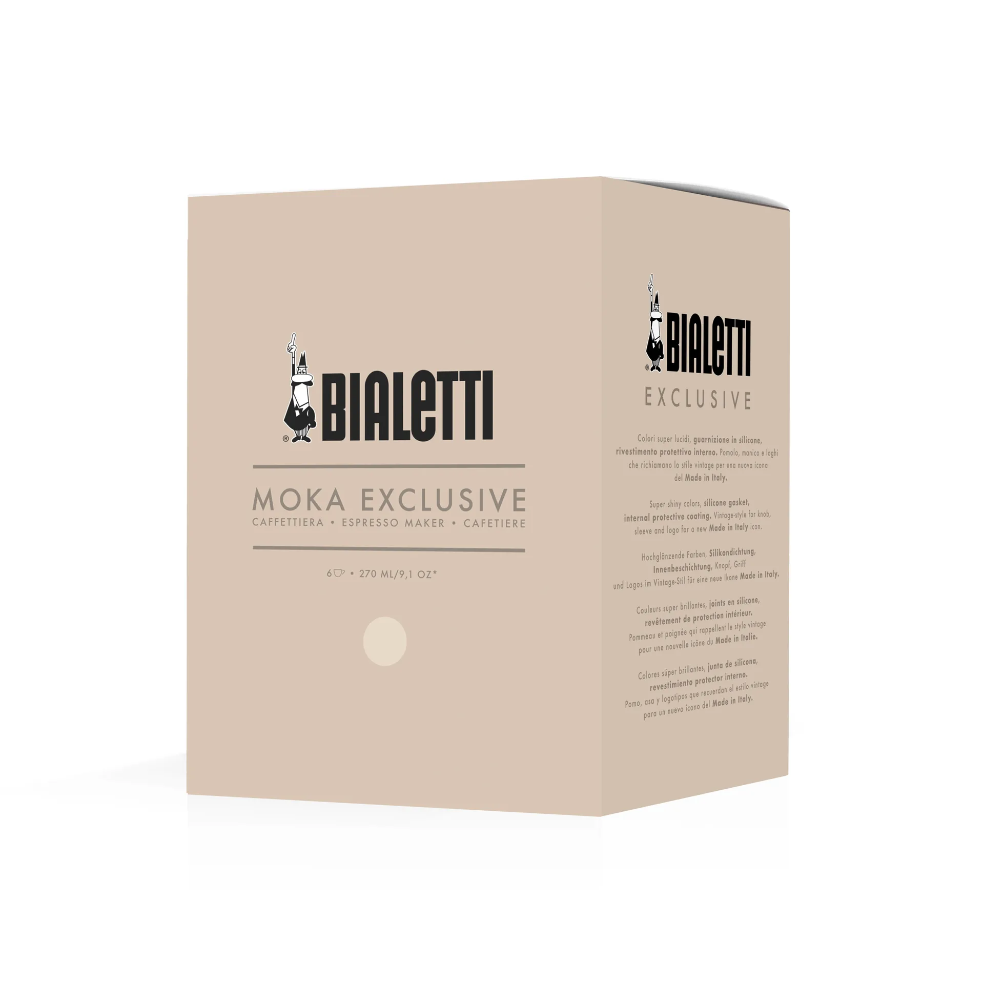 Bialetti eksklusiv mokkakande, Creme, 6 kopper Bialetti