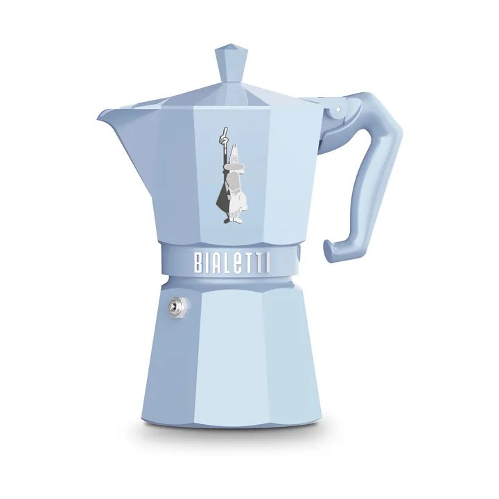 Bialetti eksklusiv mokkakande - Lyseblå, 6 kopper - Bialetti