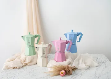 Bialetti eksklusiv mokkakande - Lyseblå, 6 kopper - Bialetti