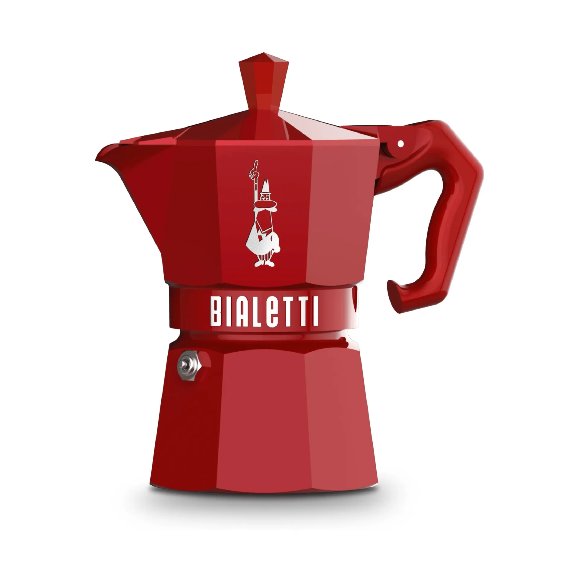 Bialetti eksklusiv mokkakande, Rød, 3 kopper Bialetti