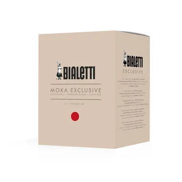 Bialetti eksklusiv mokkakande - Rød, 6 kopper - Bialetti