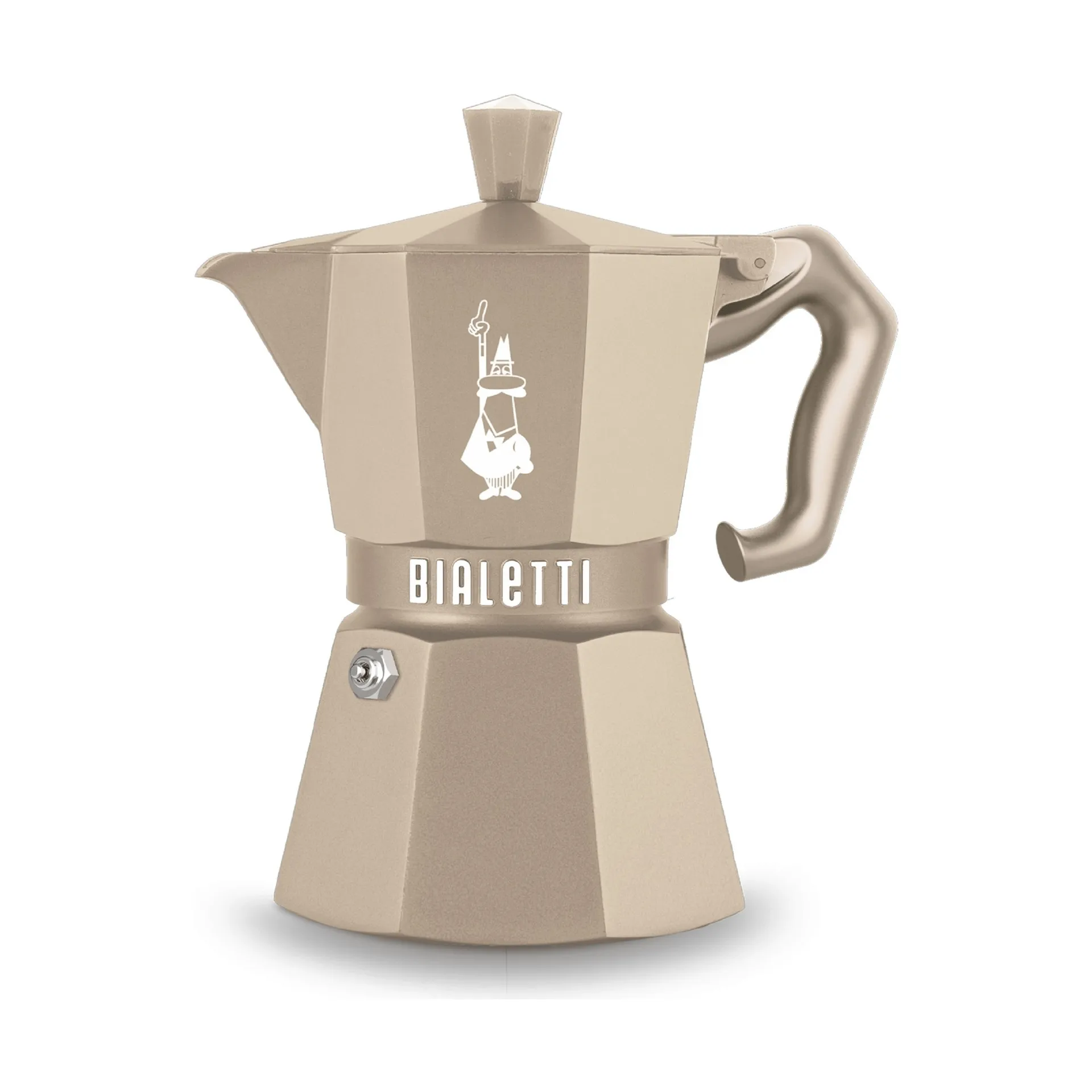 Bialetti Exclusive mokkakande induktion, Beige, 3 kopper Bialetti