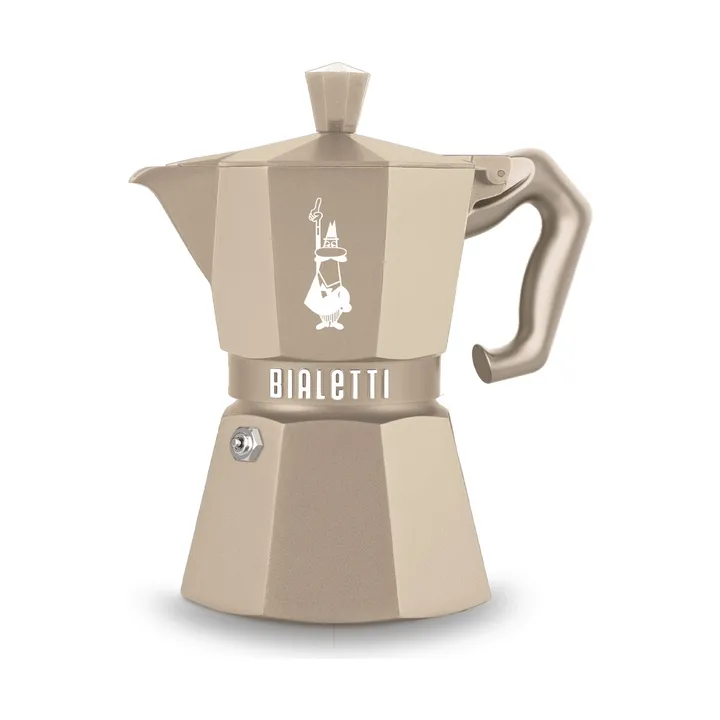 Bialetti Exclusive mokkakande induktion - Beige, 3 kopper - Bialetti