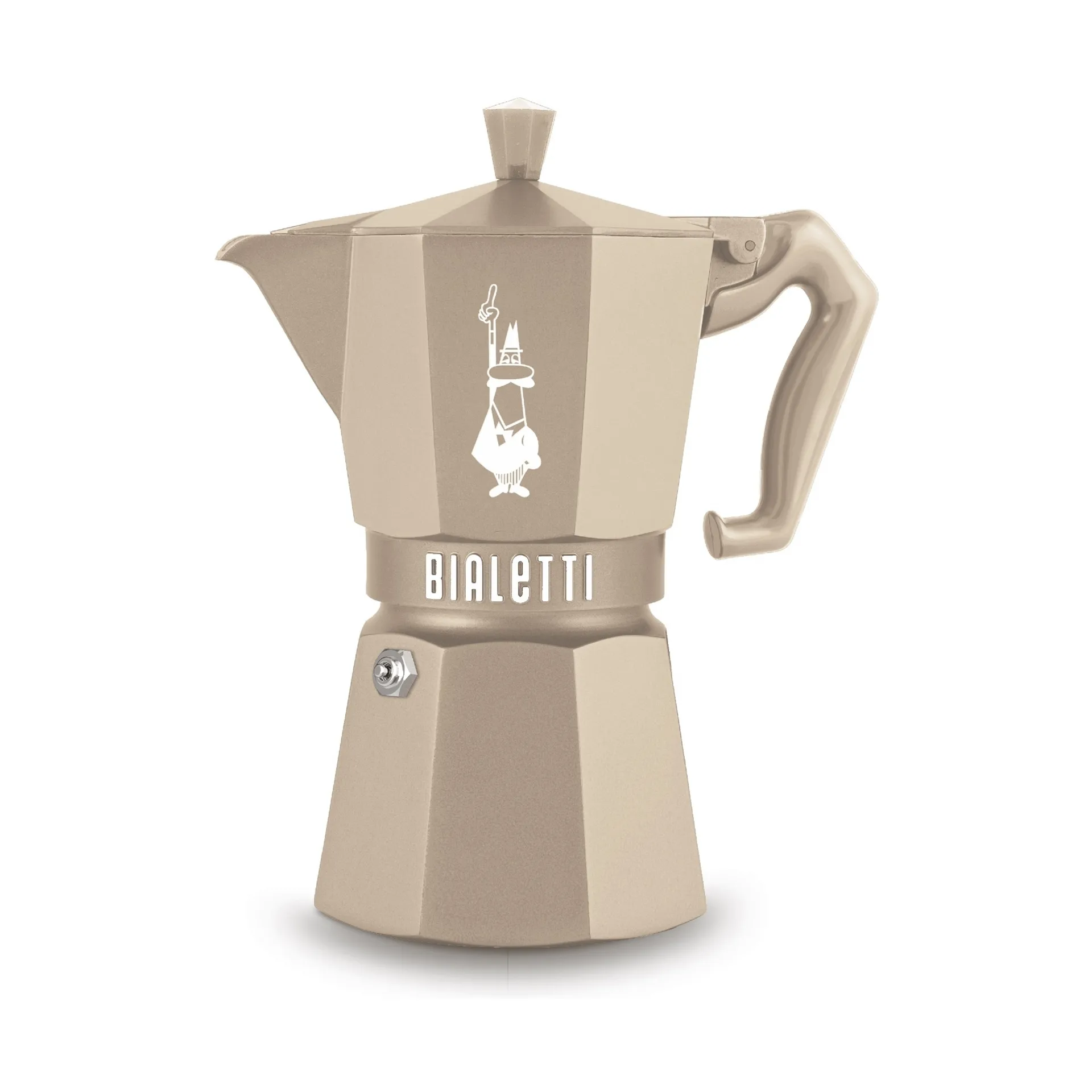 Bialetti Exclusive mokkakande induktion, Beige, 6 kopper Bialetti