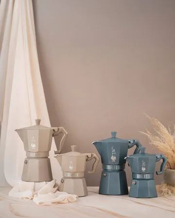 Bialetti Exclusive mokkakande induktion - Beige, 6 kopper - Bialetti