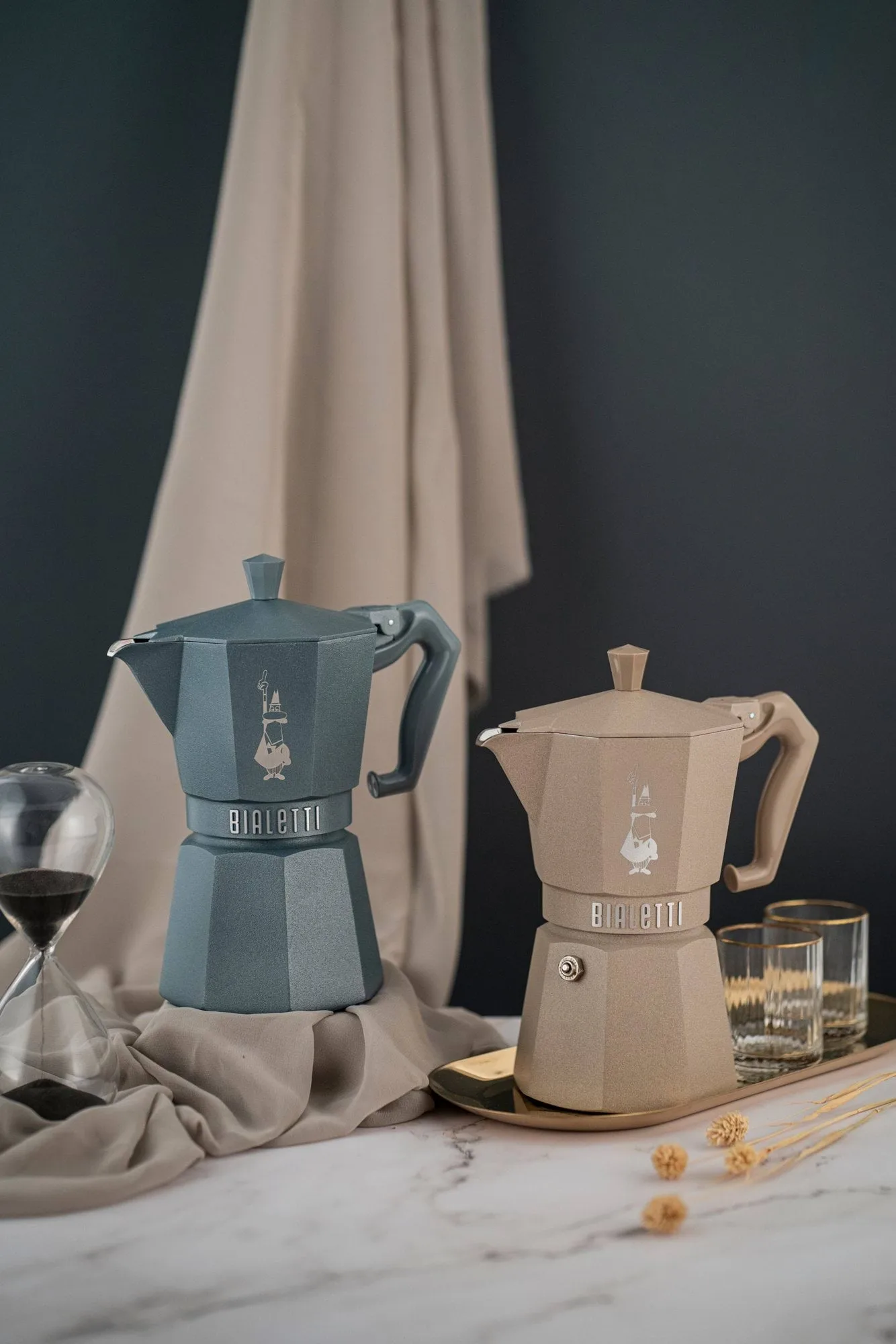 Bialetti Exclusive mokkakande induktion, Grå, 3 kopper Bialetti
