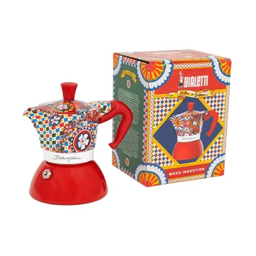 Bialetti x Dolce & Gabbana mokkakande induktion - Sicilian cart, 2 kopper - Bialetti