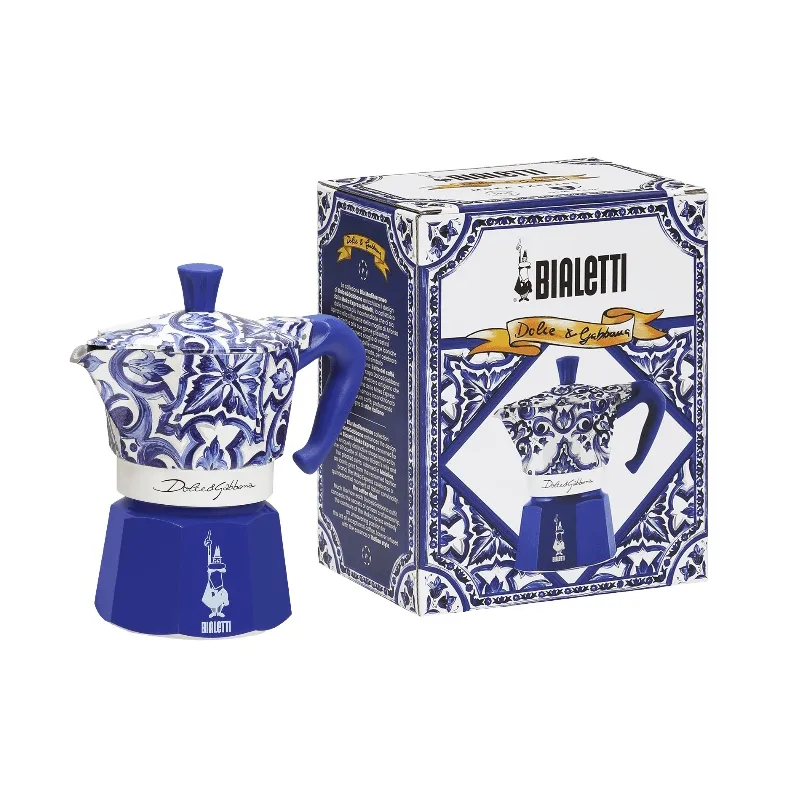 Bialetti x Dolce & Gabbana mokkakande, Mediterraneo, 3 kopper Bialetti