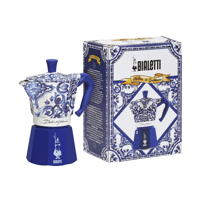 Bialetti x Dolce & Gabbana mokkakande, Mediterraneo, 6 kopper Bialetti