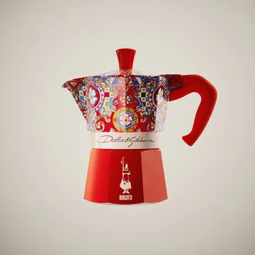 Bialetti x Dolce & Gabbana mokkakande - Sicilian cart, 3 kopper - Bialetti