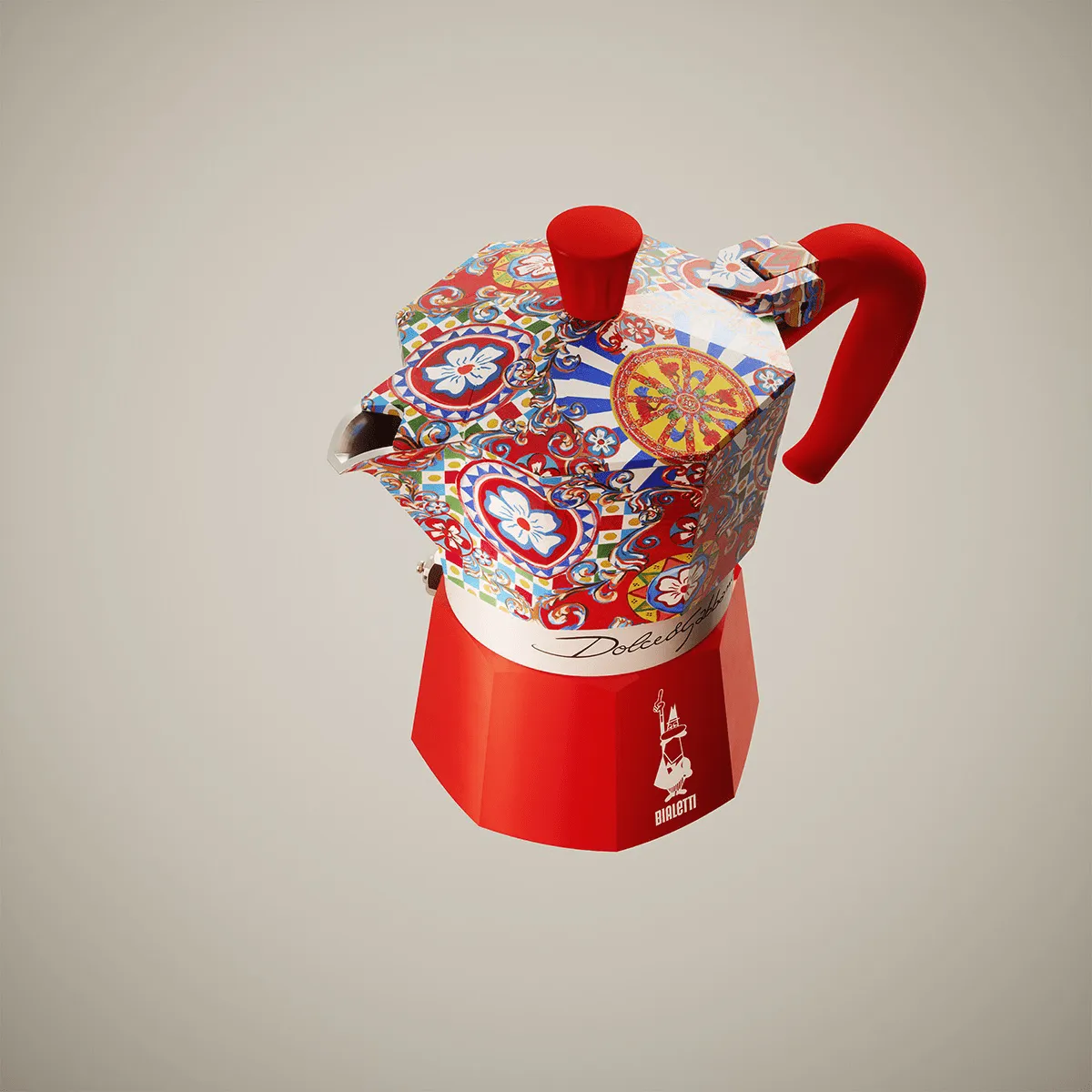 Bialetti x Dolce & Gabbana mokkakande, Sicilian cart, 3 kopper Bialetti