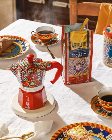 Bialetti x Dolce & Gabbana mokkakande - Sicilian cart, 3 kopper - Bialetti