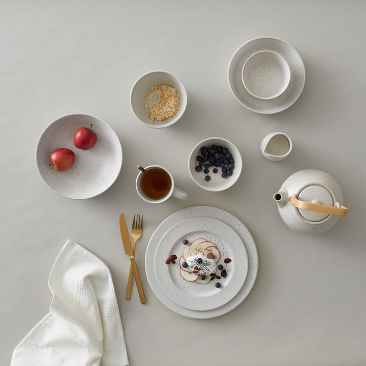 Bitz desserttallerken Ø22 cm mat, Mat cremehvid Bitz