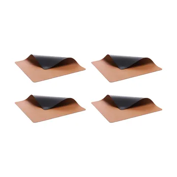 Bitz dækkeserviet 33x46 cm 4-pak - Sort-brun - Bitz