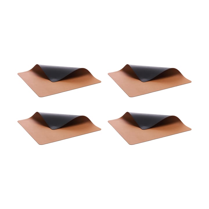 Bitz dækkeserviet 33x46 cm 4-pak - Sort-brun - Bitz