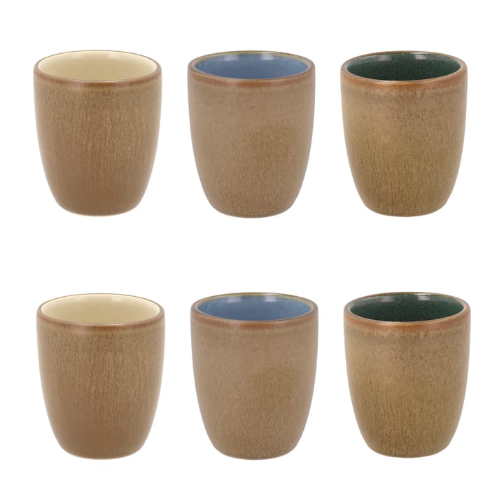 Bitz espressokop pakke med 6 styk, Wood Bitz