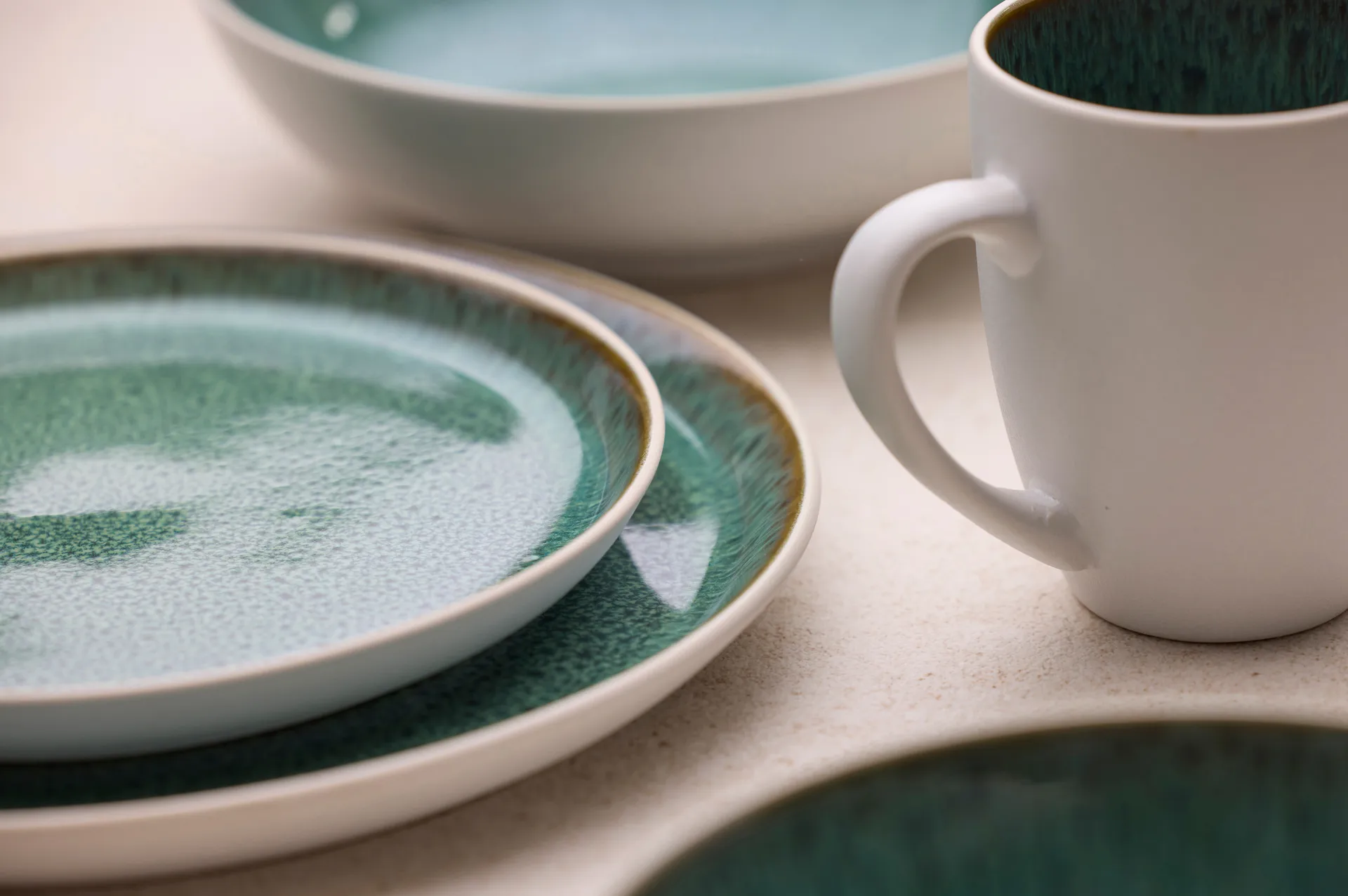 Bitz krus gastro 30 cl, Hvid-grøn Bitz