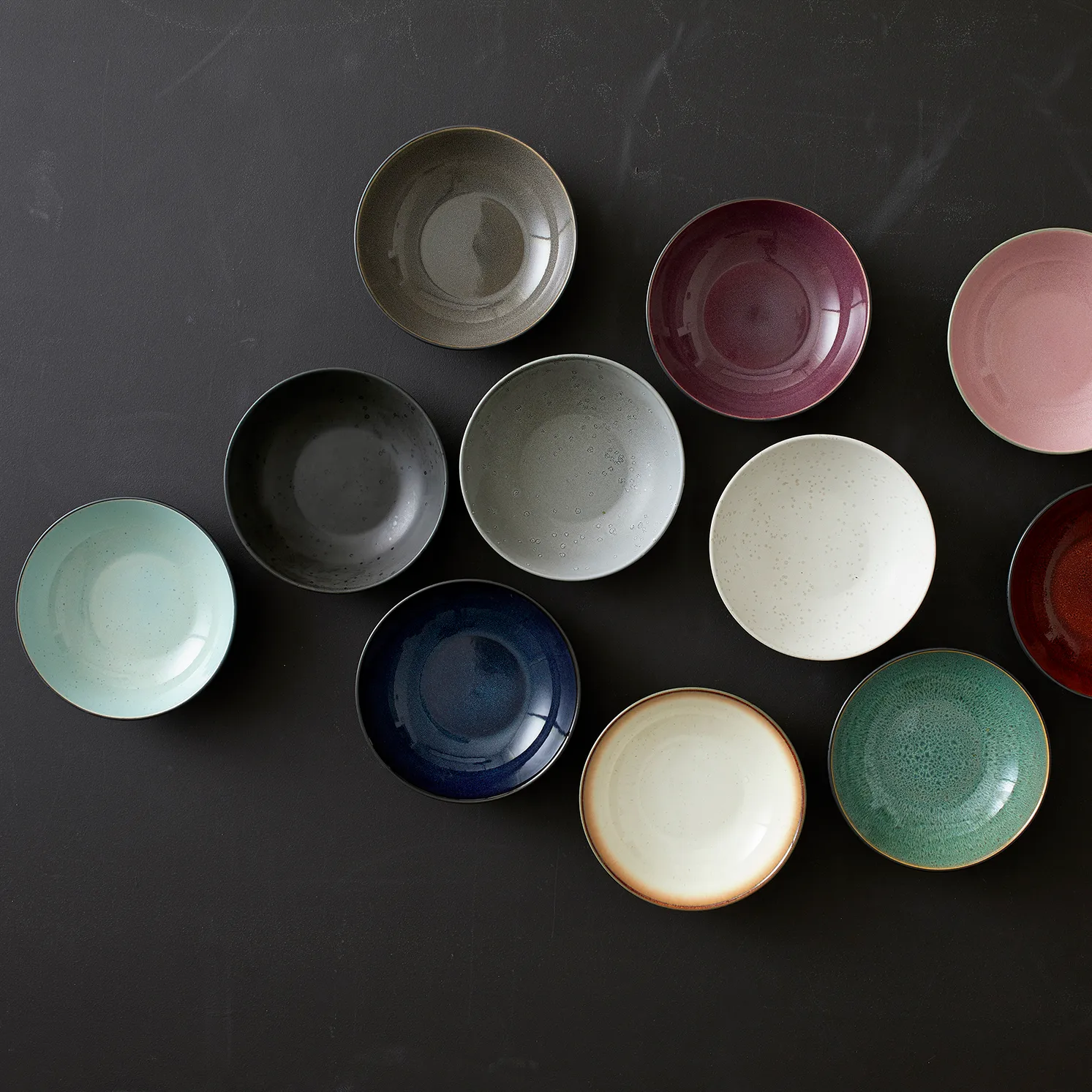 Bitz pastaskål Ø20 cm grå, Grå/Lyseblå Bitz