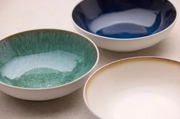 Bitz pastaskål gastro Ø20 cm - Hvid-grøn - Bitz