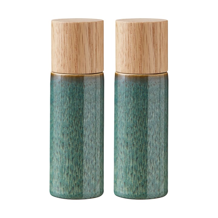 Bitz Salt - & Peberkværn 17 cm 2 dele - Grøn - Bitz