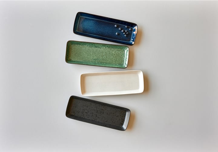 Bitz serveringsfad 38x14 cm, Sort-grøn Bitz