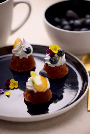 Bitz skål gastro Ø12 cm - Hvid-mørkeblå - Bitz