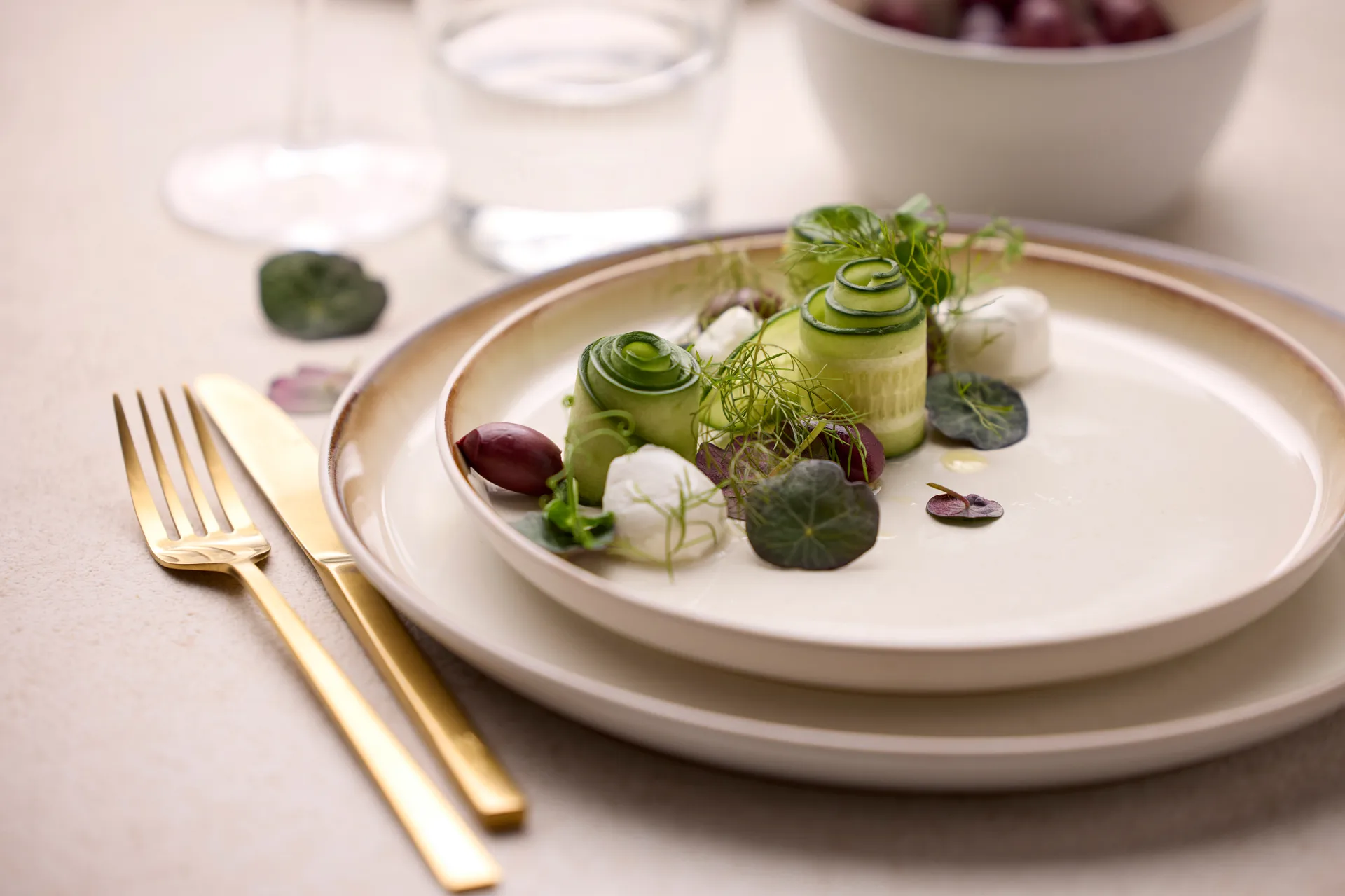 Bitz tallerken gastro Ø 21 cm, Hvid-cremehvid Bitz