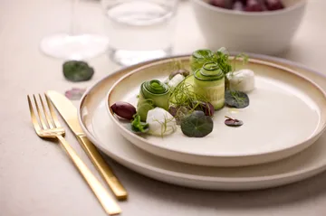 Bitz tallerken gastro Ø 21 cm - Hvid-cremehvid - Bitz