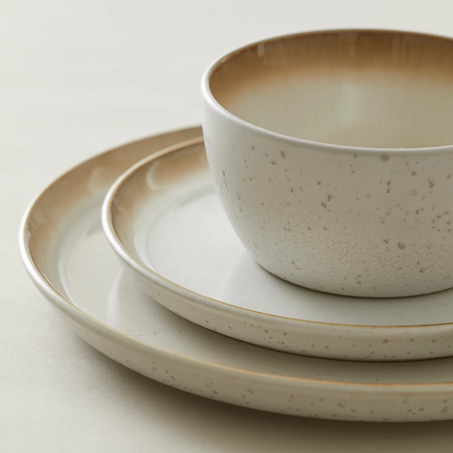 Bitz tallerken gastro Ø27 cm, Cremehvid/Creme Bitz