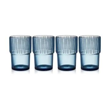Kusintha caféglas 38 cl 4-pak - Blue - Bitz