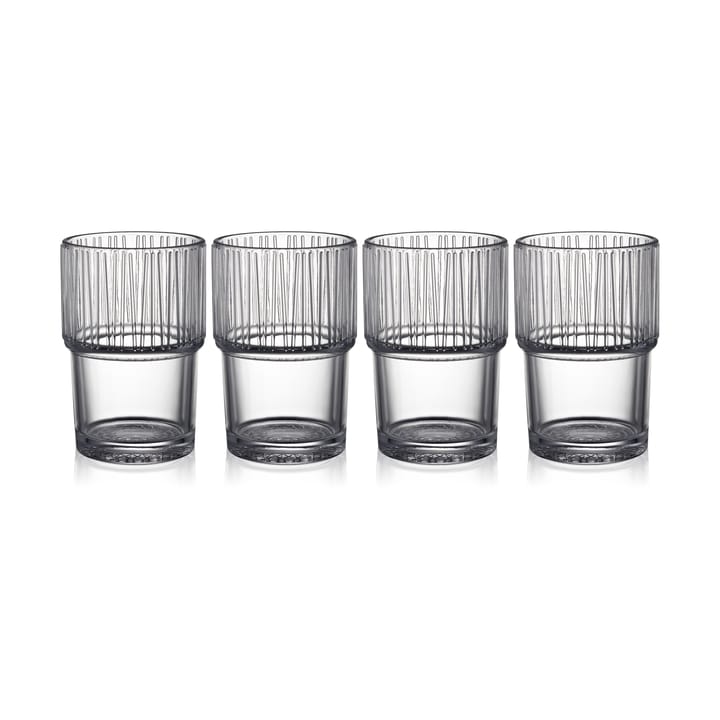 Kusintha caféglas 38 cl 4-pak - Clear - Bitz