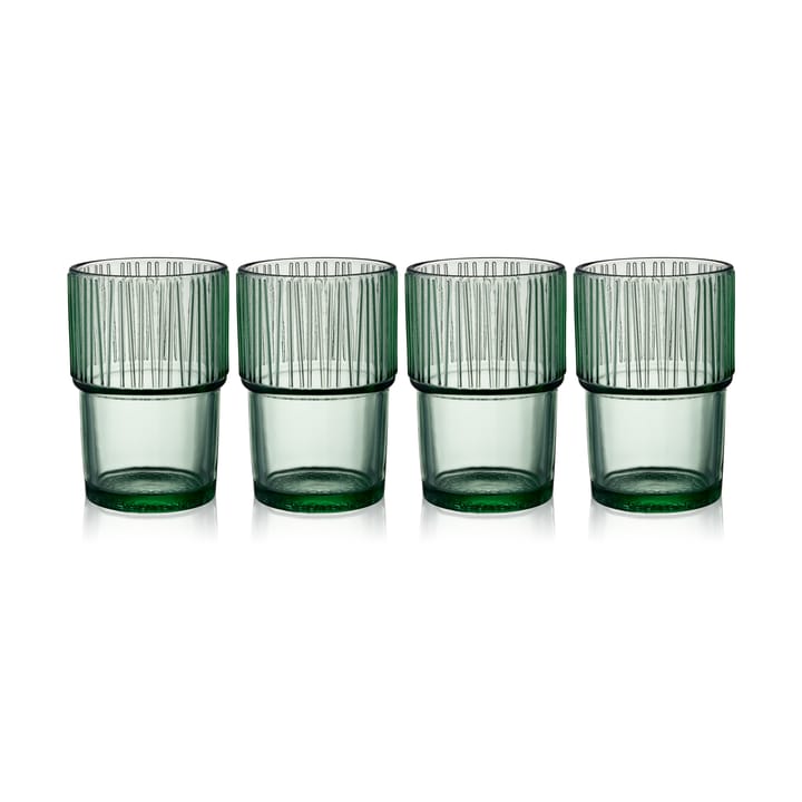 Kusintha caféglas 38 cl 4-pak - Green - Bitz