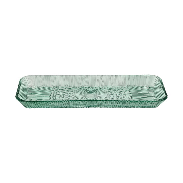 Kusintha serveringsfad rektangulært 14x38 cm - Green - Bitz