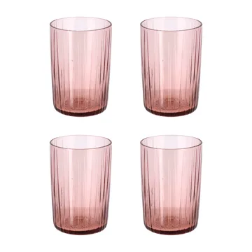 Kusintha vandglas 28 cl 4-pak - Pink - Bitz