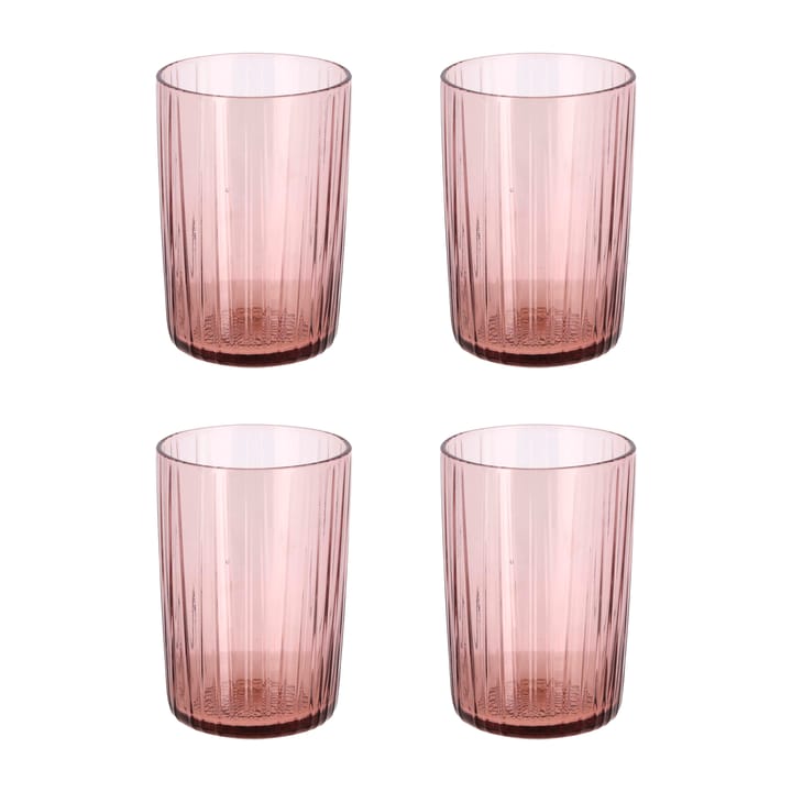 Kusintha vandglas 28 cl 4-pak - Pink - Bitz