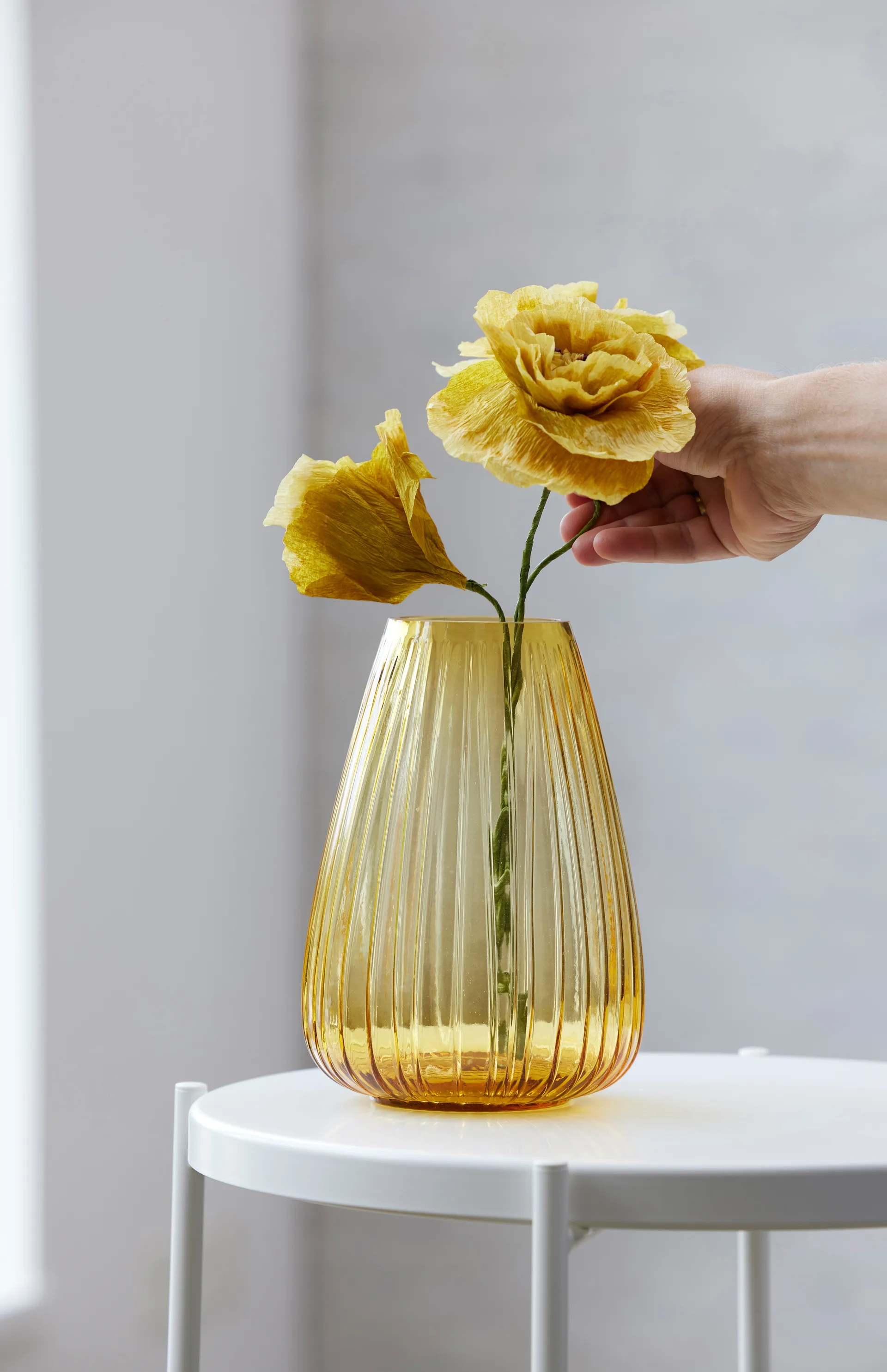 Kusintha vase 22 cm, Amber Bitz