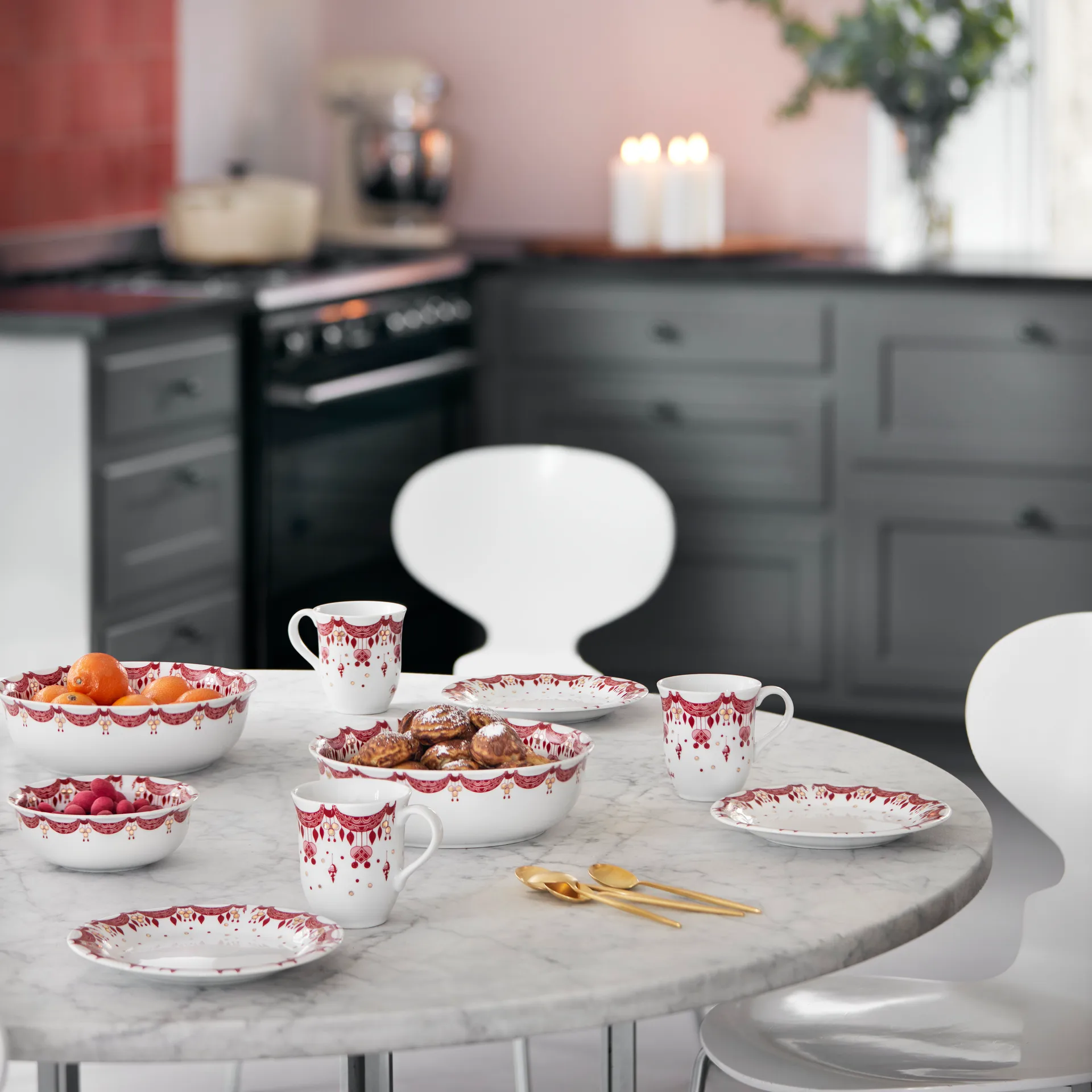 Bjørn Wiinblad juletallerken Ø 20 cm, rød Bjørn Wiinblad