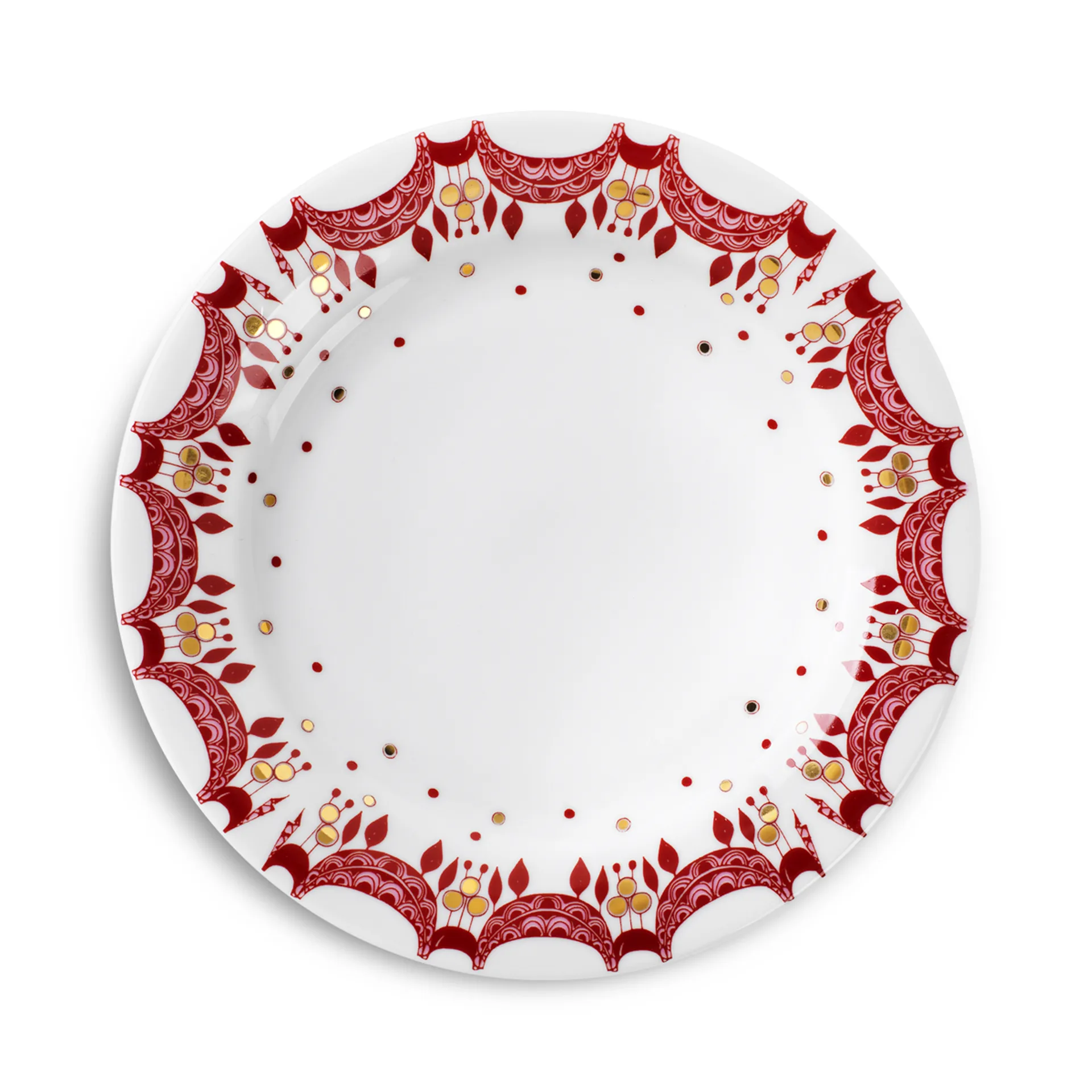 Bjørn Wiinblad juletallerken Ø 20 cm, rød Bjørn Wiinblad