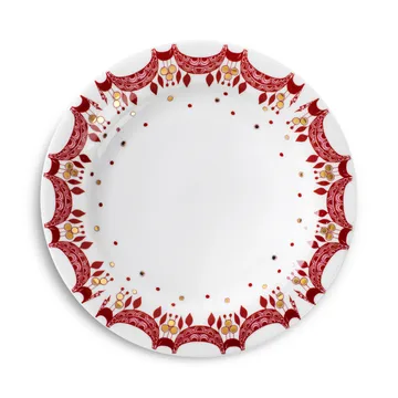 Bjørn Wiinblad juletallerken Ø 20 cm - rød - Bjørn Wiinblad